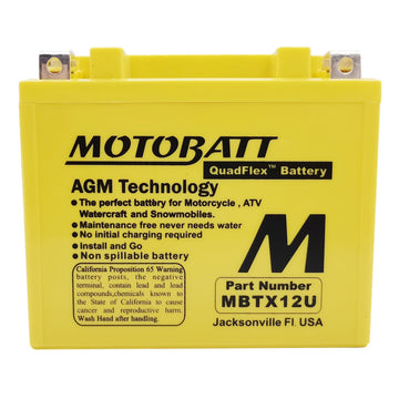 Battery Mbtx12u Sealed Factory Activated