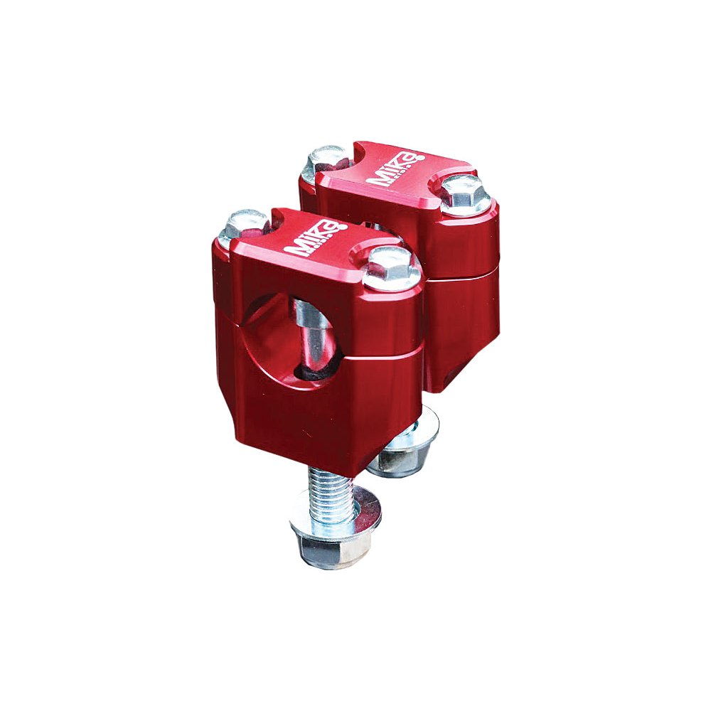 Bar Clamps Rubber Mounted 7/8" Red