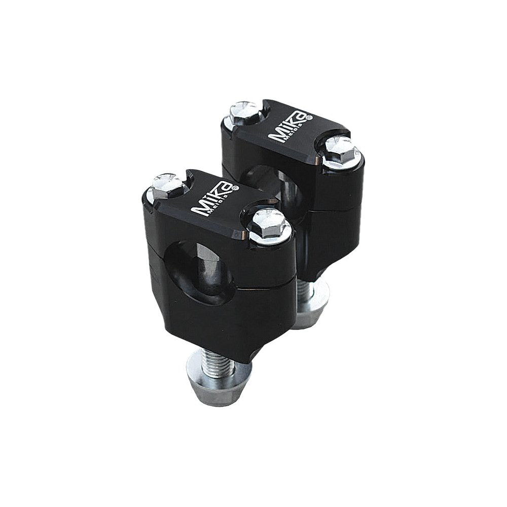 Bar Clamps Rubber Mounted 1 1/8" Blk