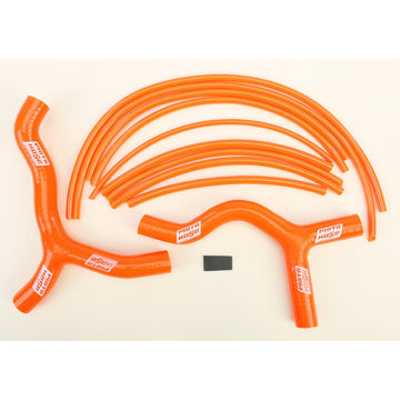 Silicone Y Hose Kit (Orange)