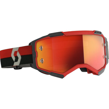 Fury Goggle Red/Black Orange Chrome Works