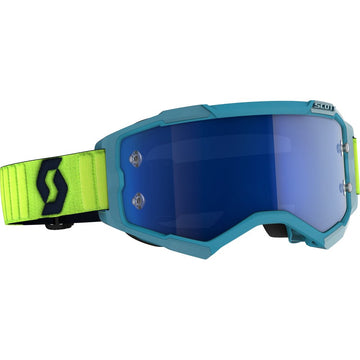 Fury Goggle Teal Blue/Neon Ylw Electric Blue Chrome Works