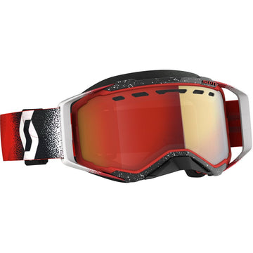 Prospect Snwcrs Goggle Wht/Rd Enhancer Red Chrome