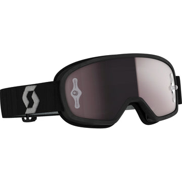 Youth Buzz Mx Pro Goggle Blk/Grey W/Silver Chrome Works