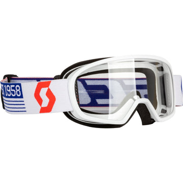 Youth Buzz Mx Goggle White/Red W/Clear