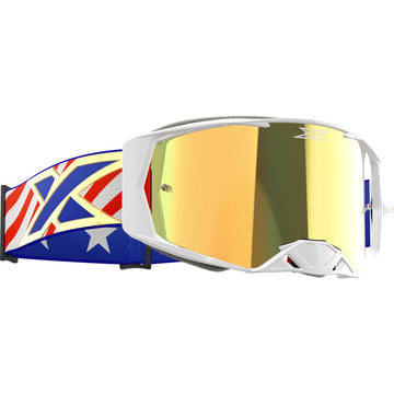 Lucid Goggle Usa Stars And Stripes Gold Mirror Lens