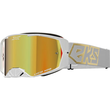 Lucid Goggle White Gold Gold Mirror
