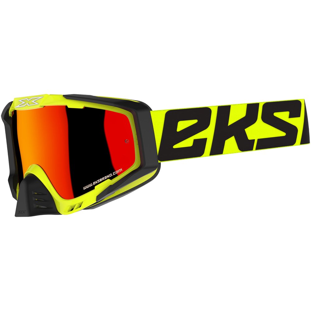 Outrigger Goggle Flo Ylw/Blk W/Red Mirror