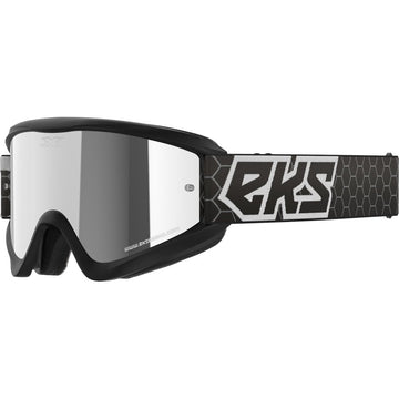 Flat Out Mirror Goggle Black/White Silver Mirror