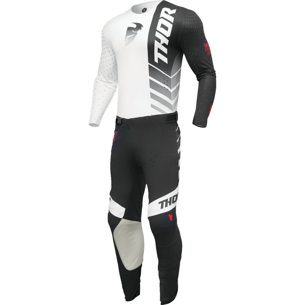 THOR Prime Analog Jersey - Black/White - Large 2910-7685