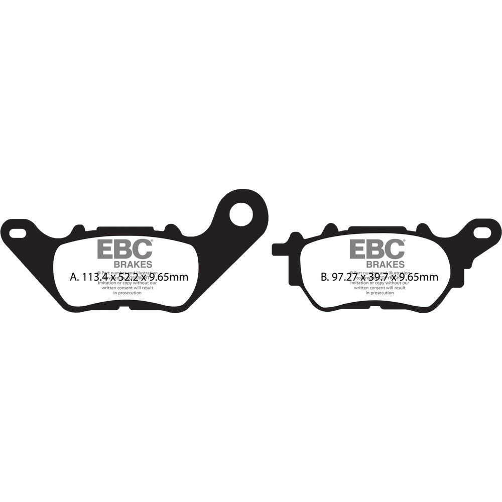 Brake Pads Sfa706 Organic Scooter