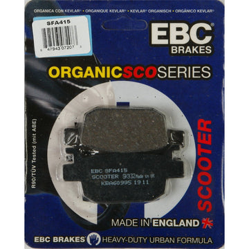 Brake Pads Sfa415 Organic