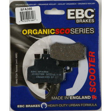 Brake Pads Sfa356 Organic