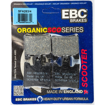 Brake Pads Sfa283/4 Organic