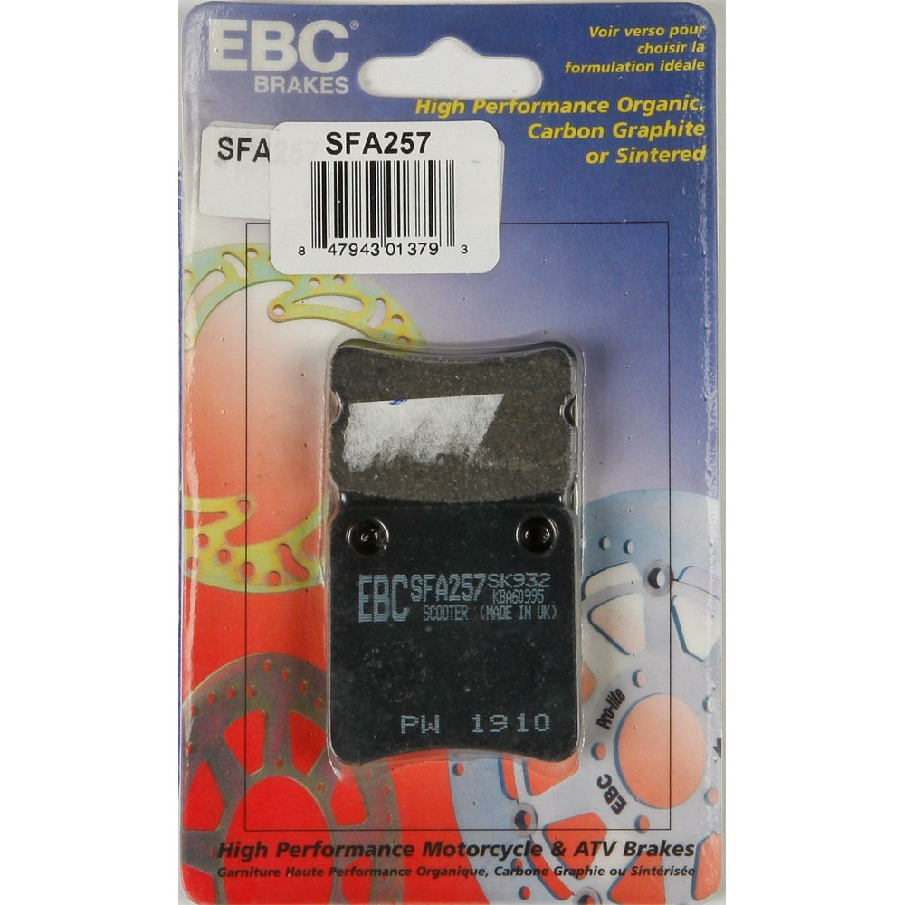 Brake Pads Sfa257 Organic