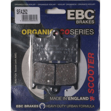 Brake Pads Sfa252 Organic