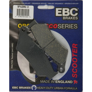 Brake Pads Sfa209/2 Organic