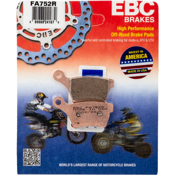 Brake Pads Fa752r Sintered R Series