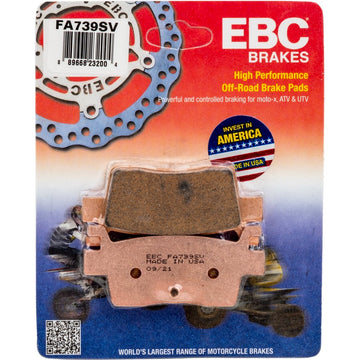 Brake Pads Fa739sv Severe Duty Sv Series