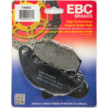 Brake Pads Fa663 Organic