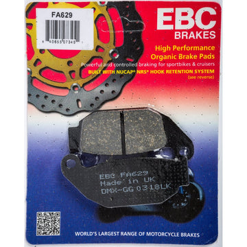 Brake Pads Fa629 Organic