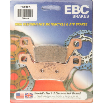 Brake Pads Fa600r Sintered R Series
