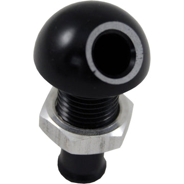 Billet Thru Hull Water Fitting Black 3/8" 45 Deg.