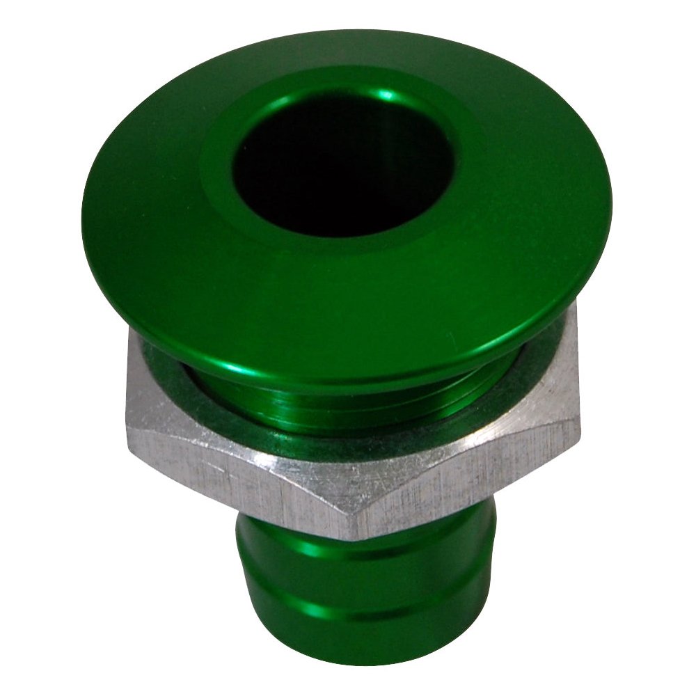 Billet Thru Hull Water Fitting Bilge Pump Outlet Green