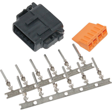 Deutsch Dtm 12 Pin Black Plug W/12 Trmnls/Wdglk Hd74119 98bk