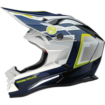 MOOSE OFFROAD MR3 Helmet - F.A.F. - White/Navy/Green - Medium 0110-8944