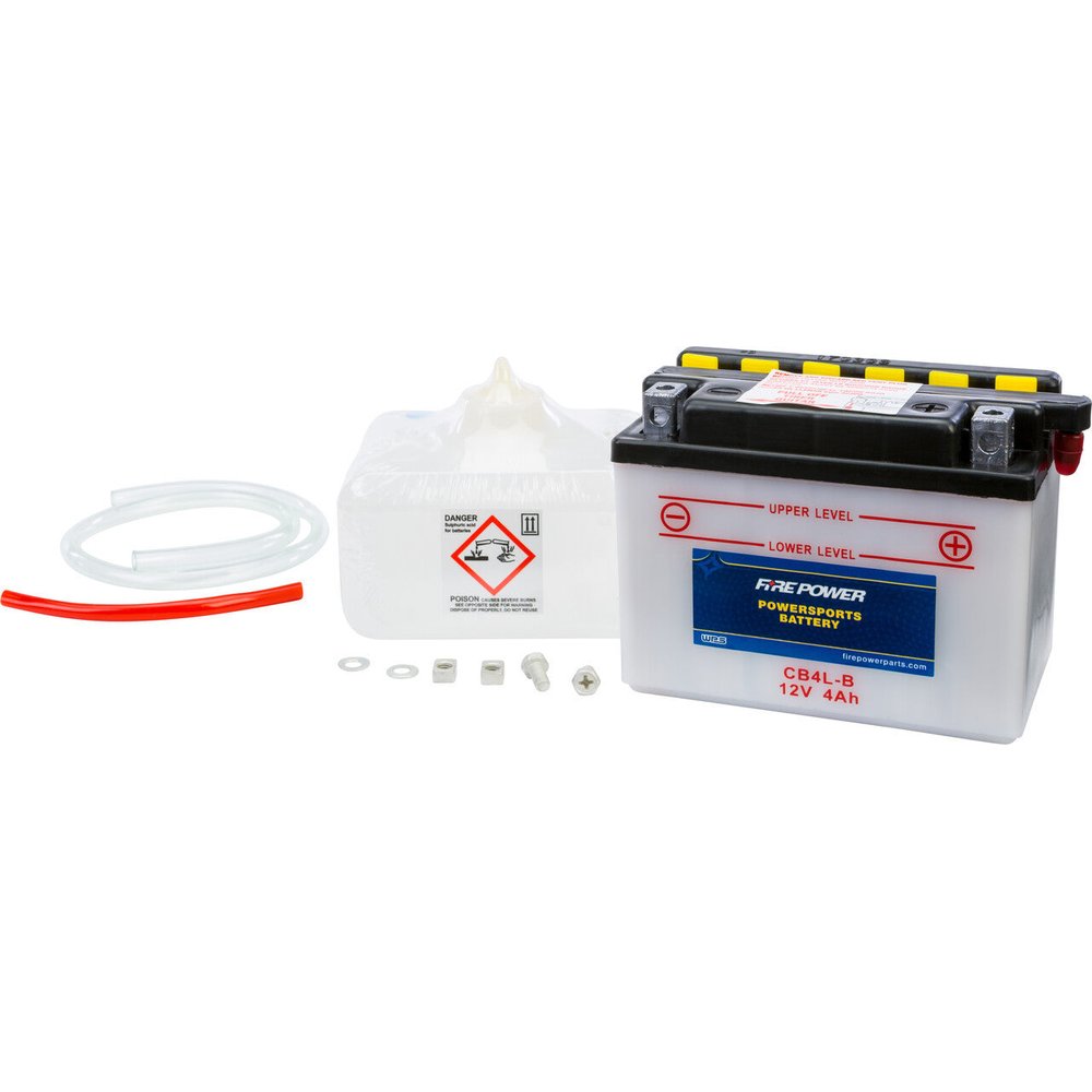 Fire Power Battery With Acid Cb4L-B 12V Heavy Duty