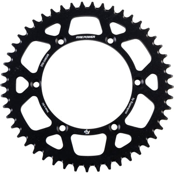 Fire Power Rear Sprocket Aluminum 258-046049 49T Black