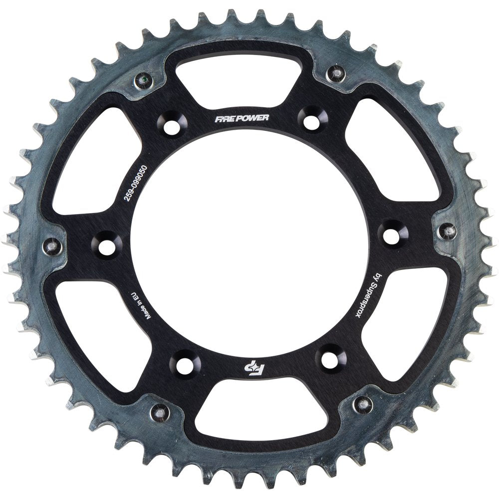 Fire Power Rear Sprocket Hybrid 259-099050 50T Black / Sil