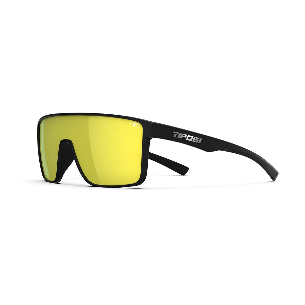 Tifosi Optics Sanctum Matte Black Smoke Yellow Mirror Sunglasses