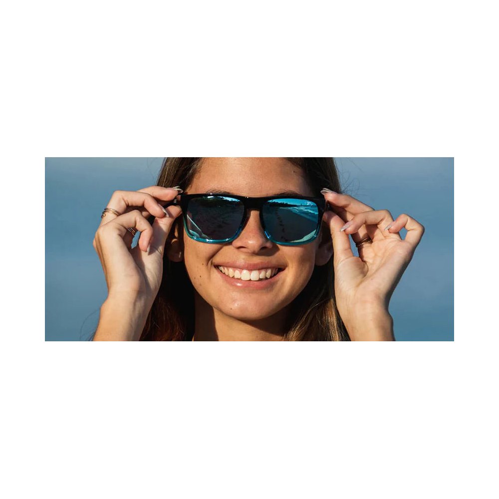 Tifosi Optics Swick Onyx Blue Fade Sky Blue Mirror Sunglasses