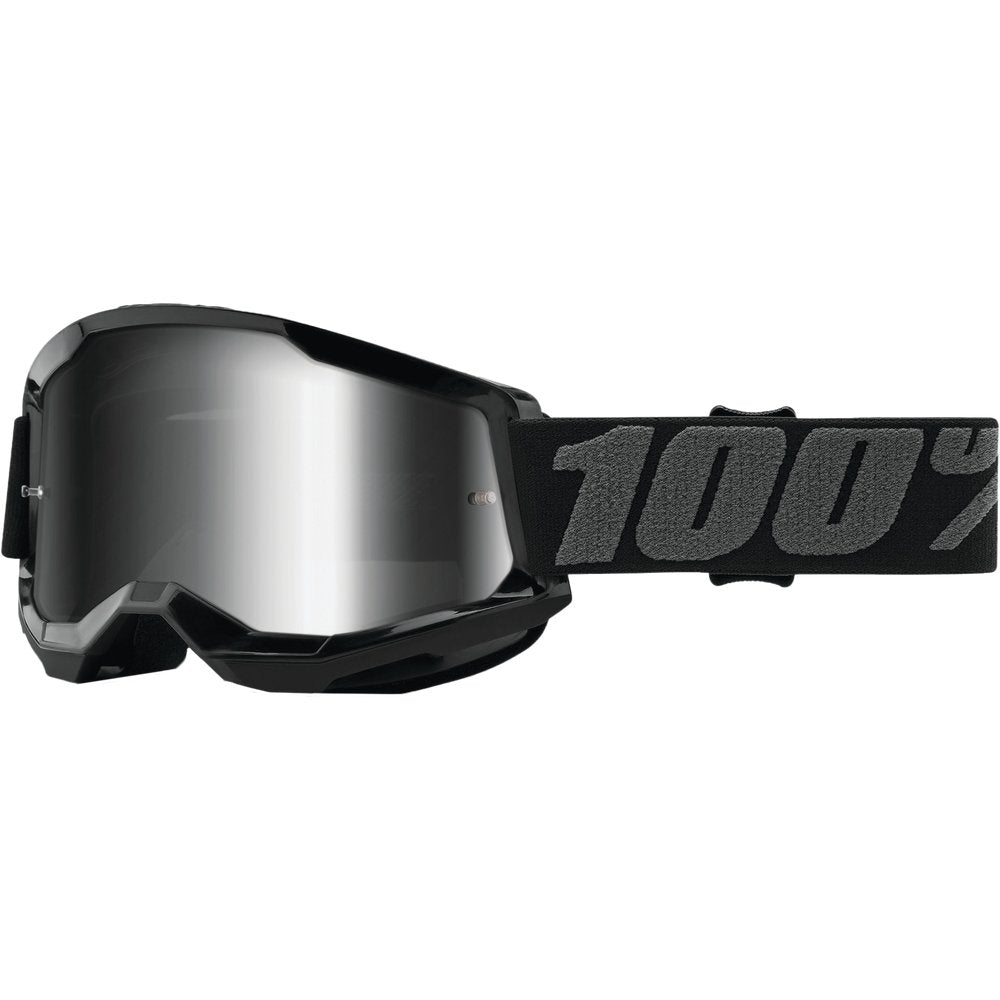 Strata 2 Goggle Black Mirror Silver Lens