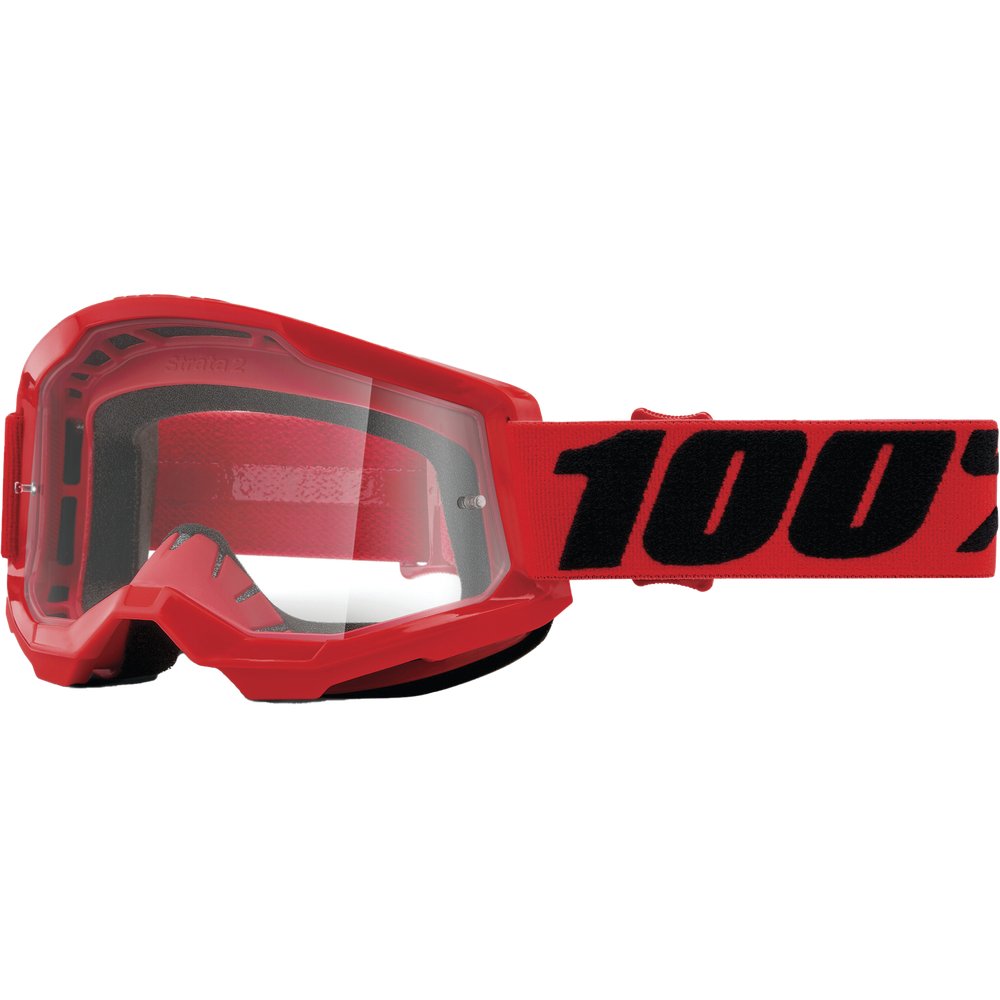 Strata 2 Goggle Red Clear Lens
