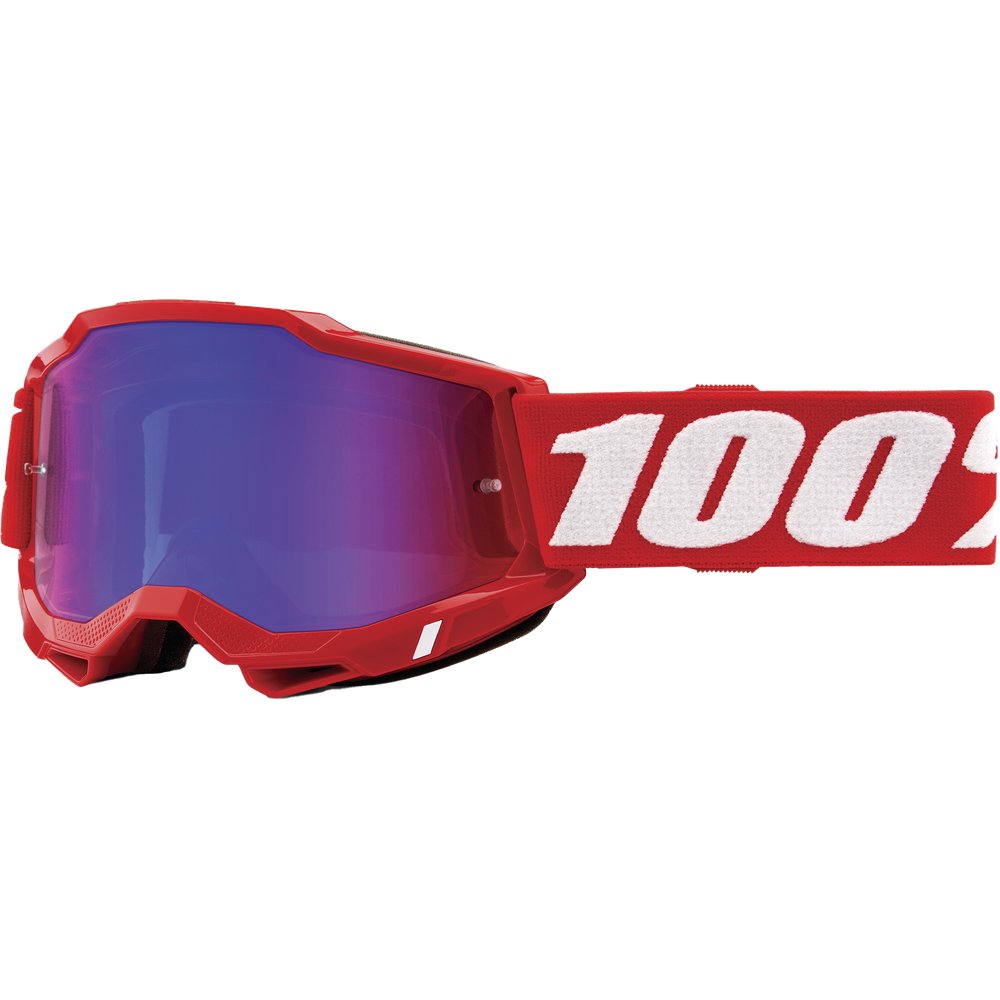 Accuri 2 Goggle Neon Red Mirror Red/Blue Lens