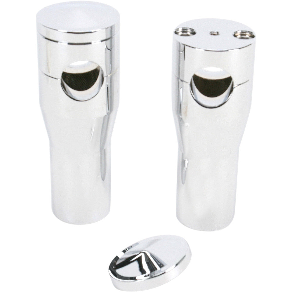 ACCUTRONIX Elite Custom Billet Aluminum Risers - Springer - 4" - Chrome HRS1354-C