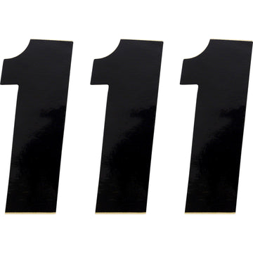 Moose Racing Race Number 1 - Black - 4.5" 80011