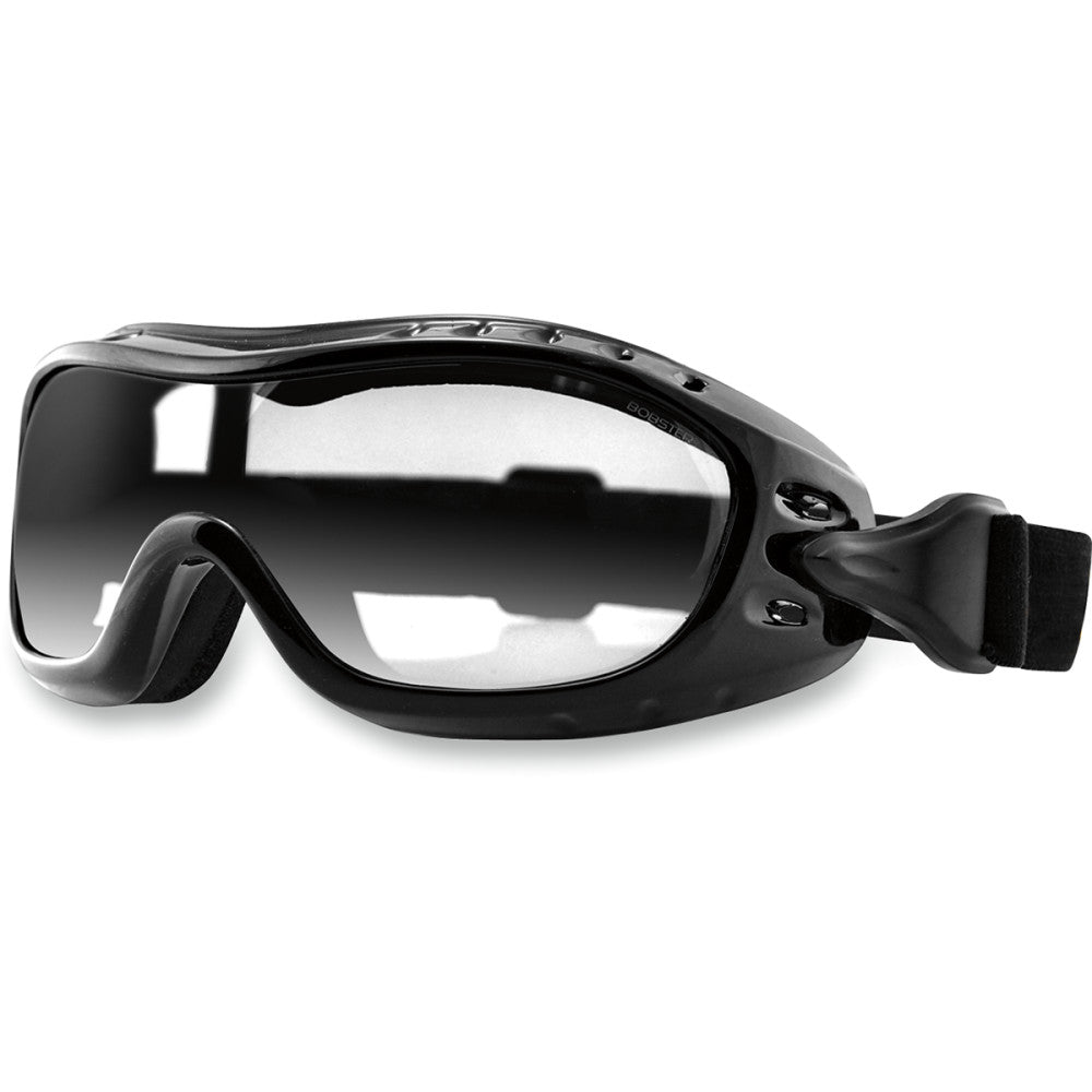 BOBSTER Night Hawk Goggle - Gloss Black - Clear Lens BHAWK01C