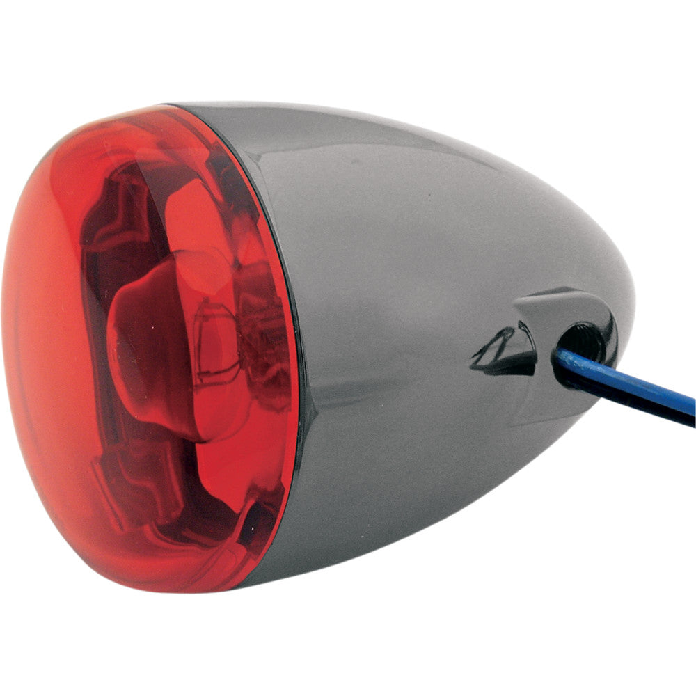 CHRIS PRODUCTS LED Turn Signal - Black Nickel/Red 8501R-BN