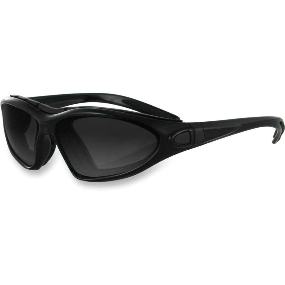 BOBSTER Road Master Convertible Sunglasses - Gloss Black - Smoke Photochromic Lens BDG001