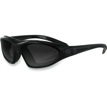 BOBSTER Road Master Convertible Sunglasses - Gloss Black - Smoke Photochromic Lens BDG001