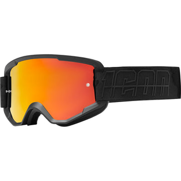 ICON Airflite Goggle - Black - RST Red Lens 2601-3231