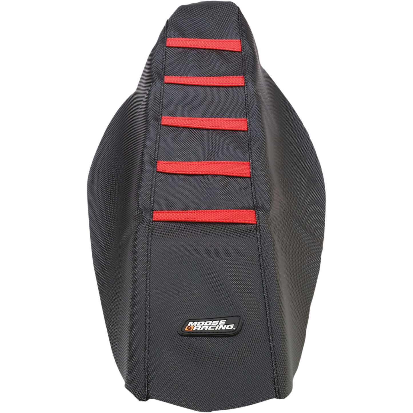 Moose Racing Ribbed Seat Cover - Black Cover/Red Ribs - Honda CRF45013-331RT