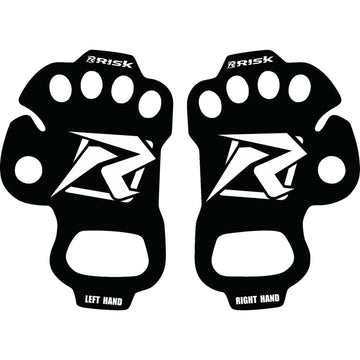 Risk Racing Ultra Thin Palm Protectors - Black - Large