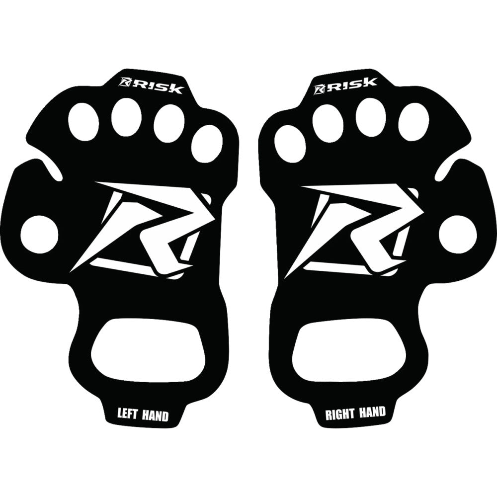 Risk Racing Ultra Thin Palm Protectors - Black - Large