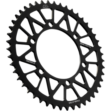 JT SPROCKETS Rear Sprocket - Kawasaki/Yamaha - Black - 47-Tooth JTA486.47BLK by JT Rear Sprockets Aluminum/Alloy