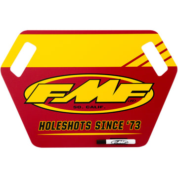 FMF Pit Board - Yellow/Red 010729